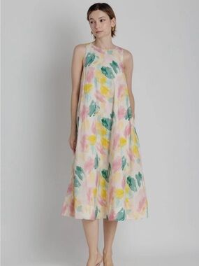 BNWT Aureum Watercolor Midi Dress Size XS $60